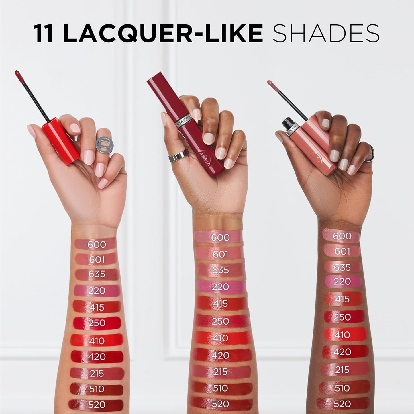 L'Oreal Paris Infallible Lacque Resistance Liquid Lipstick, 16HR Long Lasting Lip Makeup with Lacquer-Like Shine and Zero Transfer, 250, Pink Oulala