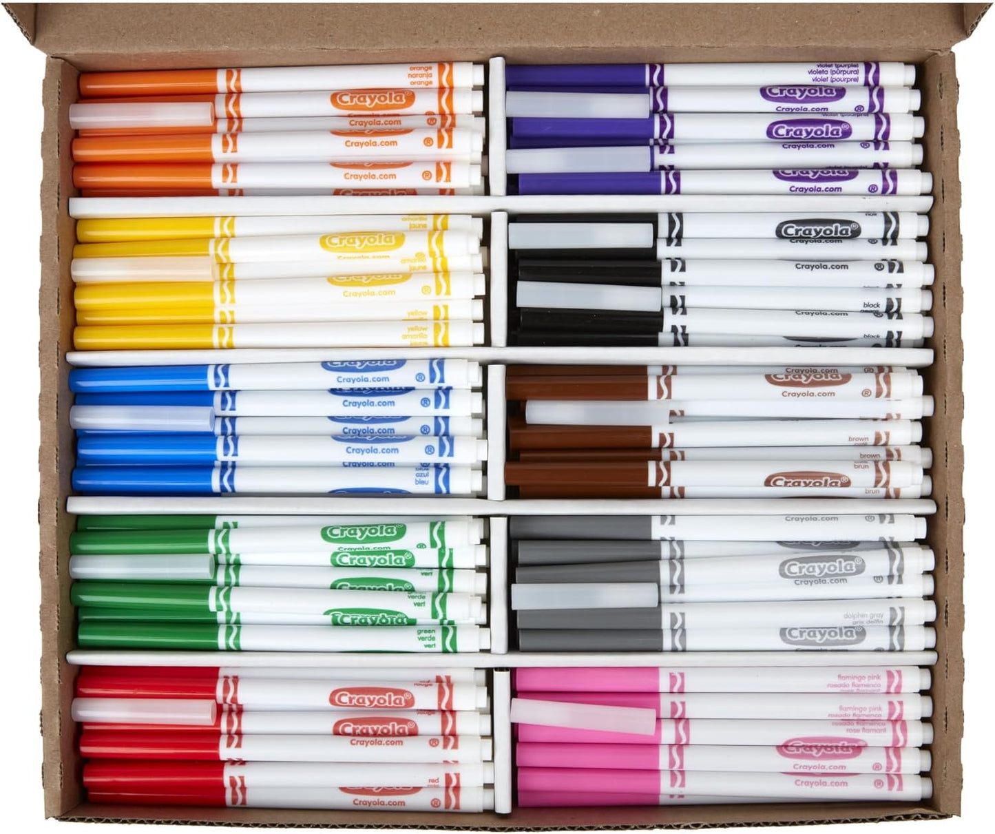 Crayola Fine Line Markers Classpack (200ct), Teacher Classroom Must Haves & Essentials, Bulk Kids Markers For Preschool, Kindergarten, Elementary School