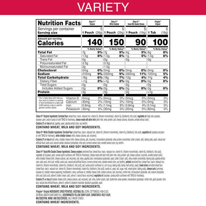 Cheez-It, Pringles, Lunch Snacks, Variety Pack, 16.95oz Box (80 Packs)