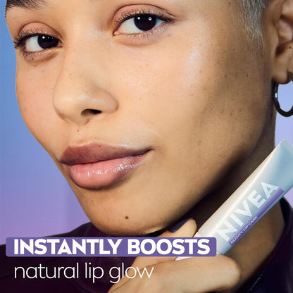 NIVEA Glowy Lip Balm, 2 x 0.35 FL OZ