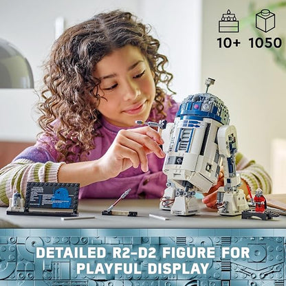 Star Wars R2-D2 Building Toy Set -Display Star Wars Toy, Ages 10+ - Includes 25th Anniversary Darth Malak Minifigure - 75379