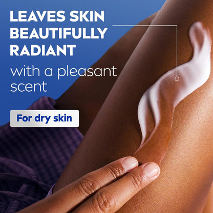 NIVEA Skin Firming Melanin Beauty & Hydration Body Lotion, Q10, 16.9 Fl Oz