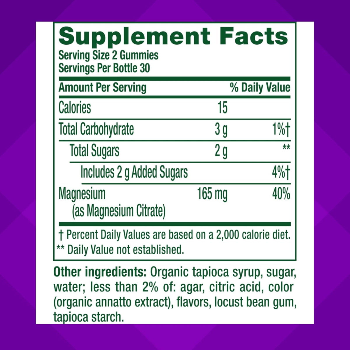 Vitafusion Magnesium Citrate Gummy | High Absorption 60 Gummies