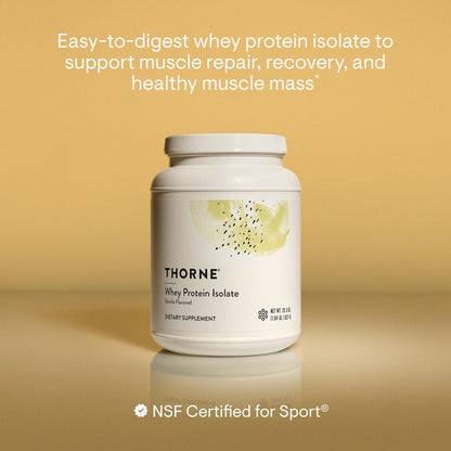 Thorne Whey Protein Isolate, Balanced Amino Acids Profile, 30 Servings