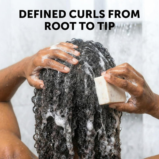VALITIC Curly Hair Wave Shampoo Bar, Keratin and Biotin Solid Shampoo Bar