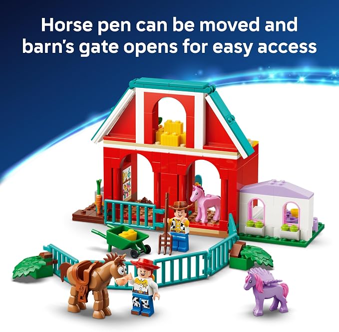 LEGO Disney and Pixar Toy Story 5 Blaze's Horse Ranch - Disney Building Set for Girls & Boys, Ages 4+ - with Movie Figures - Gift for Preschoolers - 43304