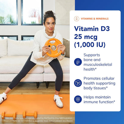 Pure Encapsulations Vitamin D3 25 mcg (1,000 IU), 30 Capsules