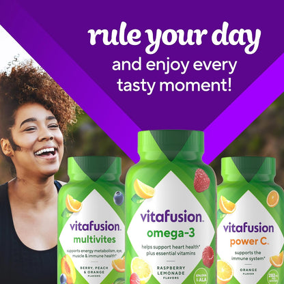 Vitafusion Omega 3 Gummies | 120 Adult Gummy Vitamins | EPA, DHA & ALA