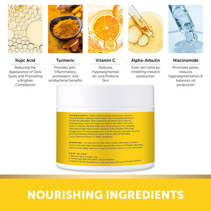 VALITIC Turmeric and Kojic Acid Cleansing Pads for Dark Spots 60 Units