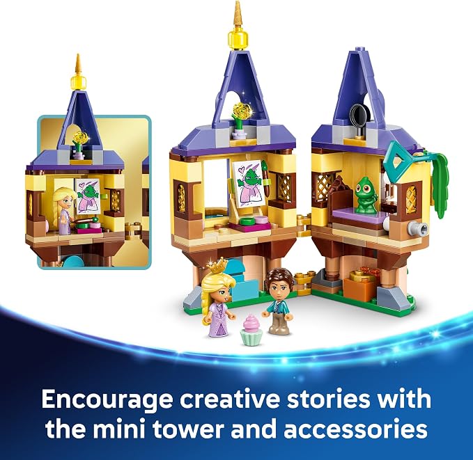 LEGO Disney Princess Rapunzel's Mini Tower 43294 | Building Toys for Girls & Boys, Ages 5+, Princess Castle Playset, Movie Character Figures, 171 pieces, Gift for Birthdays