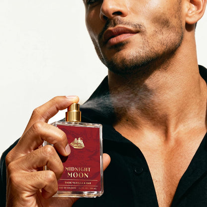Old Spice Cologne for Men, Premium & Pairable Fragrance Spray, Midnight Moon with Dark Vanilla & Oak Signature Scent, Masculine & Sophisticated for Day & Night Wear, Eau de Cologne, 3.4 fl oz