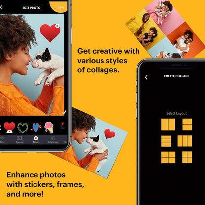 KODAK 2x3 Premium Sticky-Backed ZINK Photo Paper (20 Sheets) - Compatible With Kodak Step, Step Slim, Printomatic, Printomatic+, Smile+, Step Touch