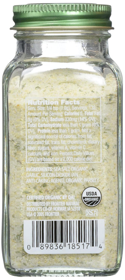 Simply Organic Garlic Salt, Certified Organic | 4.7 oz (Pack of 2)