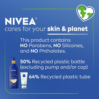 NIVEA Skin Firming Body Lotion and Gel Cream Variety Set, 2 Items