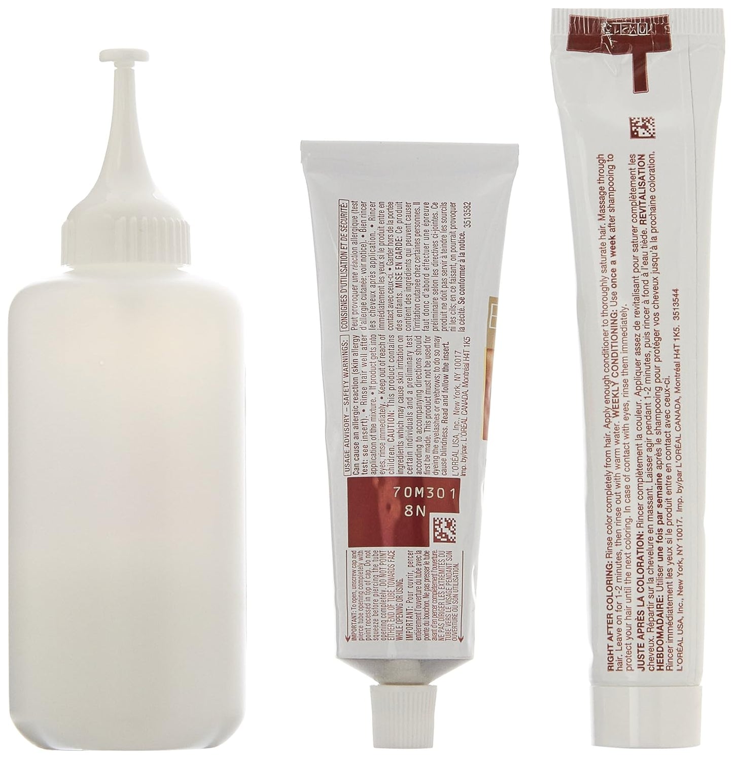 L'Oreal Paris Excellence Age Perfect Layered Tone Flattering Color, 8N Medium Natural Blonde Set (Packaging May Vary)