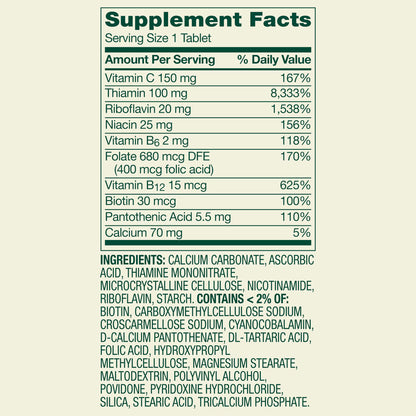 Spring Valley Super Vitamin B-Complex Tablets Dietary Supplement Value Size, 500 Count