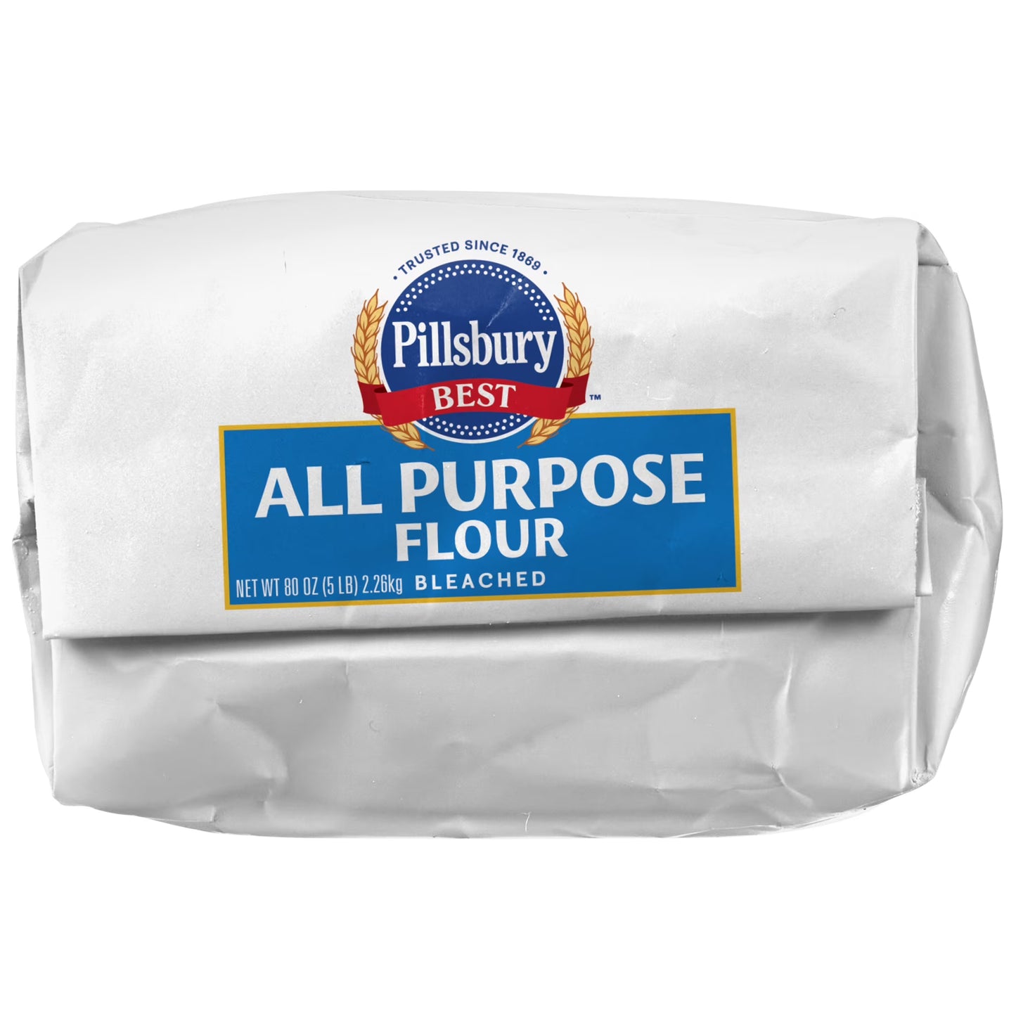 (2 pack) Pillsbury Best Bleached All Purpose Flour, 5 lb Bag
