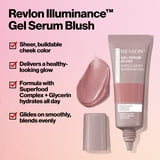Revlon Illuminance Gel Serum Blush, Lightweight, Pink Blush, 120 Striking Rose, 0.37 fl oz