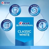 Crest 3DWhitestrips Classic White Teeth Whitening Kit, 10 Count