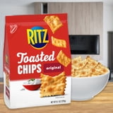 RITZ Toasted Chips Original Crackers, Party Snacks, 8.1 oz