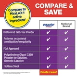 Equate ClearLAX Polyethylene Glycol 3350 Powder for Solution, Unflavored, 30 Doses, Compare to MiraLAX Active Ingredient