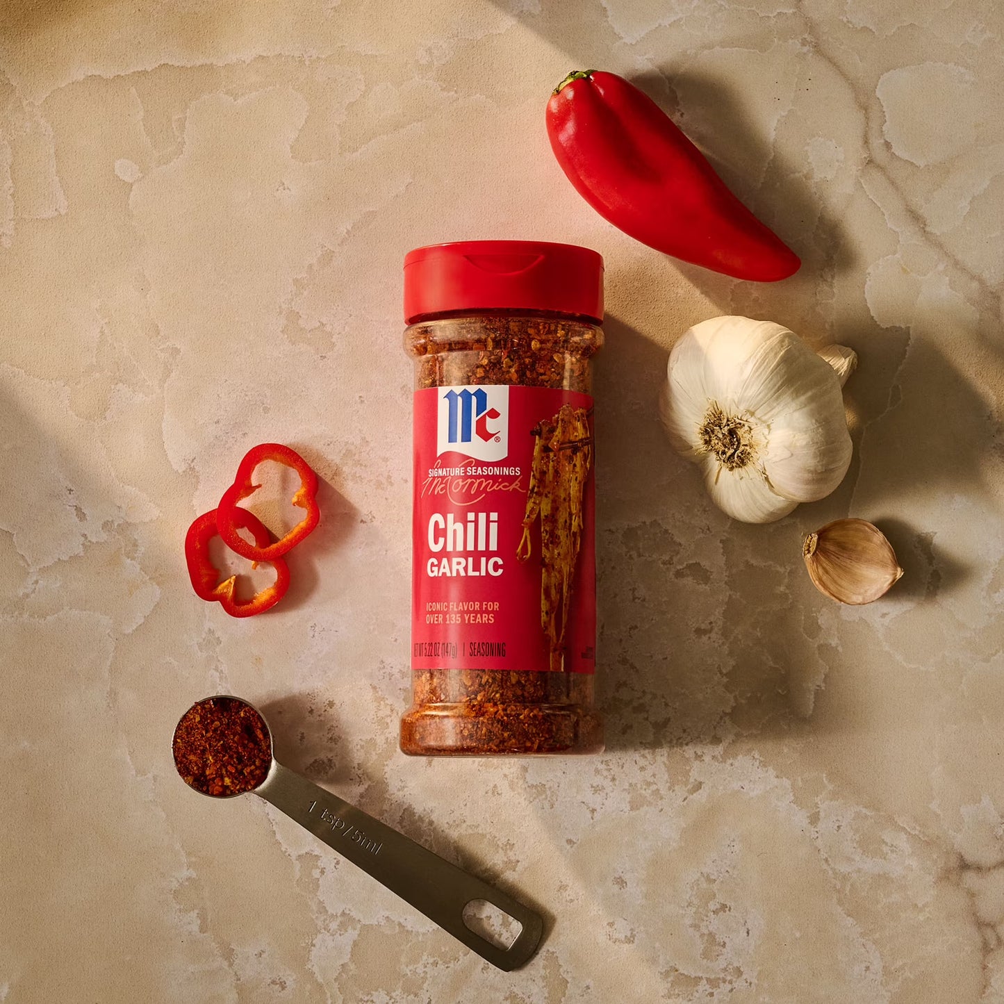 McCormick Chili Garlic Seasoning, 5.22 oz Bottle
