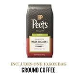 Peet's Coffee Decaf Major Dickason's Blend Premium Dark Roast Ground Coffee, Arabica, 10.5 oz