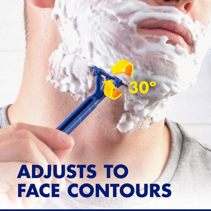 Gillette Sensor 2 Plus Pivoting Men 2 Blade Disposable Razor,10 count