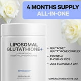 Codeage Liposomal Glutathione Antioxidant Capsules, 120 ct.