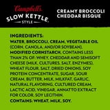 (2 pack) Campbell's Slow Kettle Style Creamy Broccoli Cheddar Bisque, 15.5 oz Microwavable Bowl
