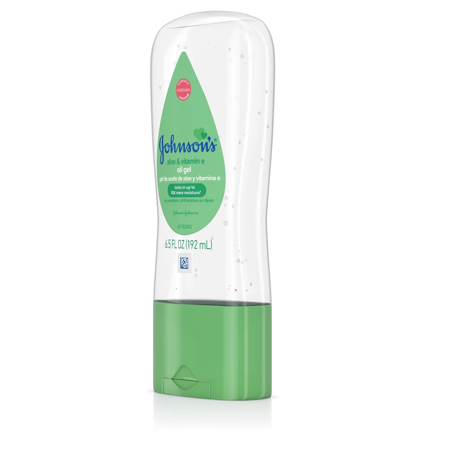 Johnson's Baby Body Moisturizing Oil Gel, Aloe Vera & Vitamin E, Soothing, 6.5 fl oz