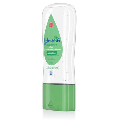 (3 pack) Johnson's Baby Body Moisturizing Oil Gel, Aloe Vera & Vitamin E, Soothing, 6.5 fl oz