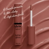 NYX Professional Makeup Butter Gloss, Non-Sticky Lip Gloss, Praline Glosses, 0.27 oz
