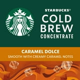 (2 pack) Starbucks Caramel Dolce Flavored, Cold Brew Coffee Concentrate, Iced Coffee, 32 fl oz