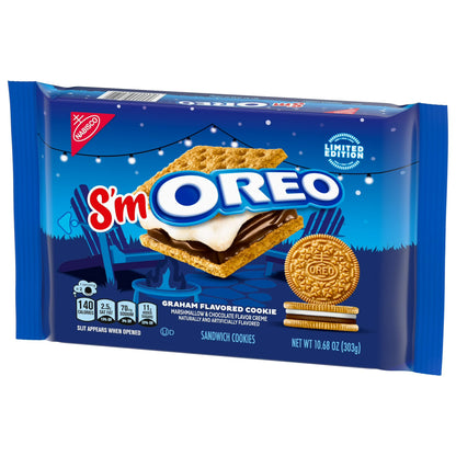 OREO S'mOREO Sandwich Cookies, Limited Edition, 10.68 oz