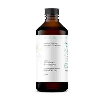 Rodelle Pure Vanilla Extract, 8 fl oz, Baking Extracts