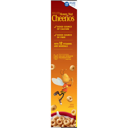 Honey Nut Cheerios, Heart Healthy Gluten Free Breakfast Cereal, Family Size, 18.8 oz