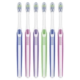Oral-B Toothbrush, Toothbrush Pack, Advanced Clean Toothbrush, Color-Changing Bristles, Soft, 6 Count