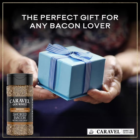 Caravel Gourmet Smoked Bacon Sea Salt - 5 Ounce by Sea Salt Superstore Gluten-Free