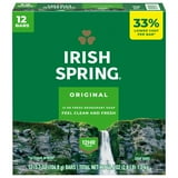 Irish Spring Bar Soap for Men, 12 HR Fresh Deodorant Soap, Original Scent, 3.7 oz Soap Bar (12 Pack)