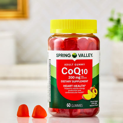 (3 pack) Spring Valley CoQ10 Adult Gummies, 200 mg, 60 Count