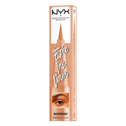 NYX Professional Makeup Epic Ink Liner, Waterproof Liquid Eyeliner Pen - Lil Toasty, Lil Toasty, 0.03 fl oz