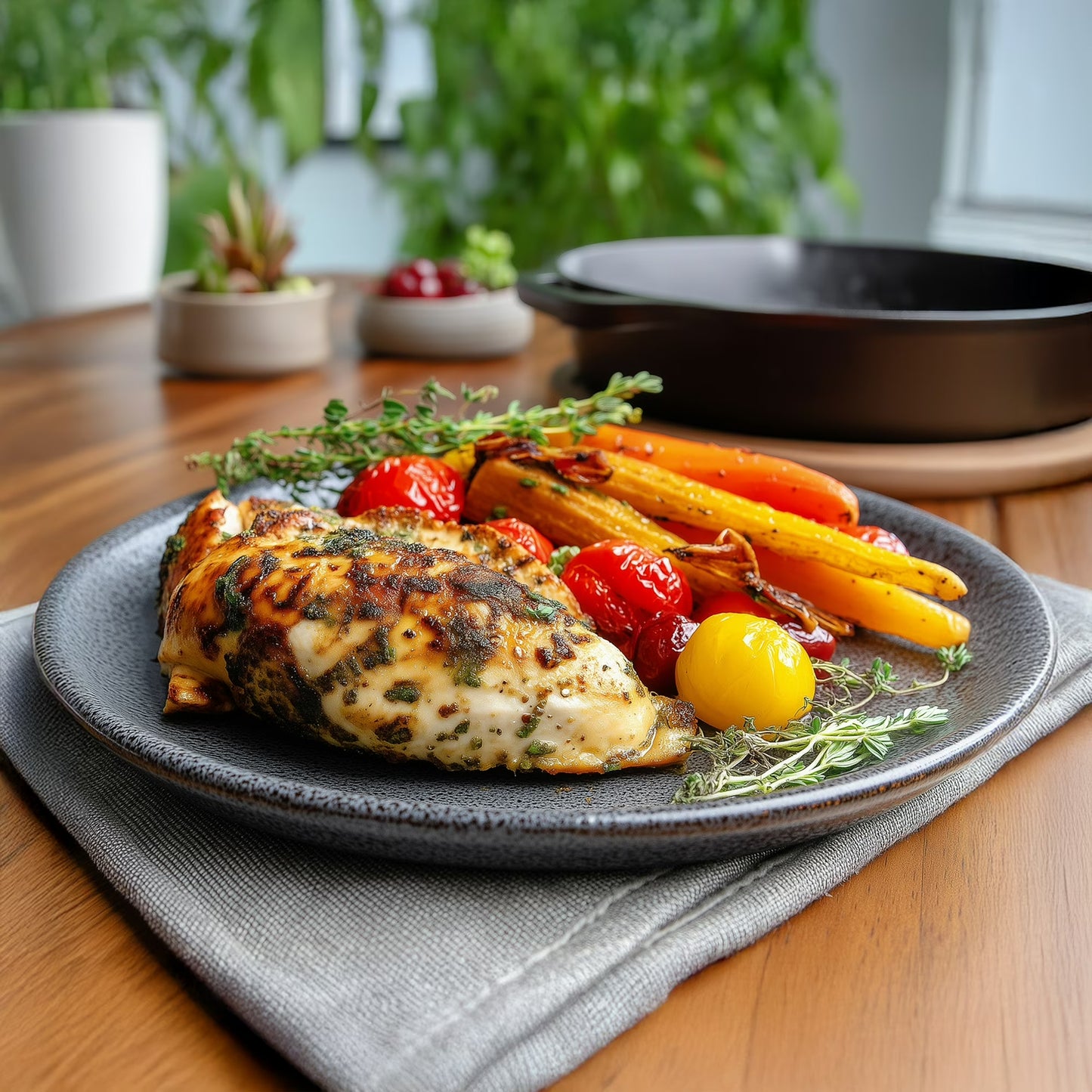 Kinder's Garlic and Herb Chicken Seasoning Blend with Italian Herbs and Lemon, 1 oz Packet