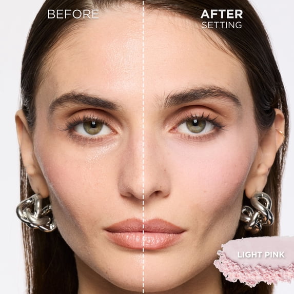 L'Oreal Paris Infallible Blur-Fection Loose Setting Powder, Brightening Finish, Light Pink, 1 Kit