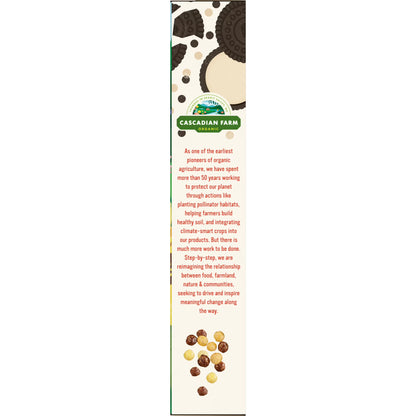 Cascadian Farm Organic Mini Cookies 'n' Crème, Gluten Free Cereal, Non-GMO, 10.7 oz