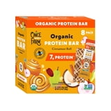 Once Upon a Farm, Refrigerated Protein Bar 8g protein Cinnamon Roll, 14.14 oz, 8 count