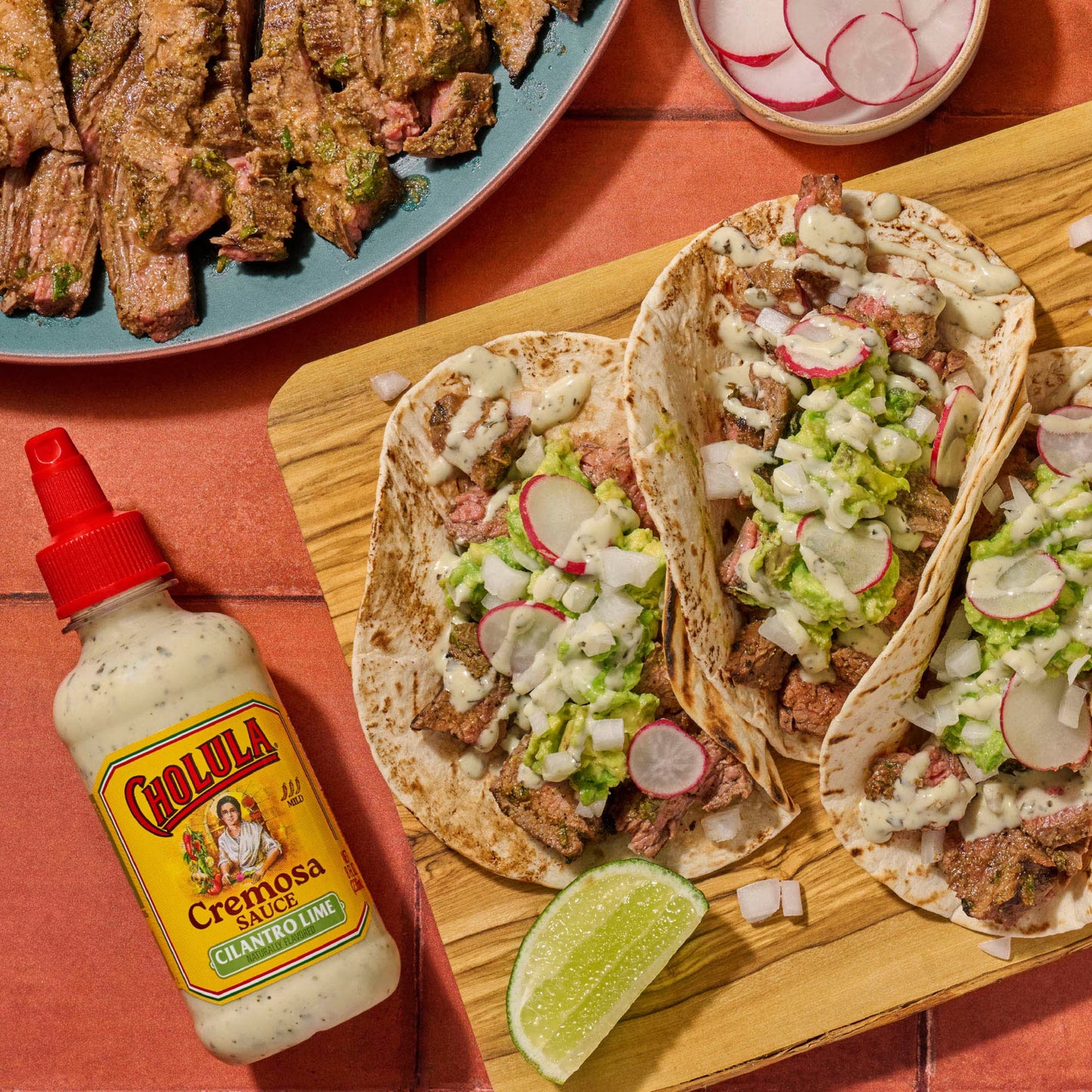 Cholula Cilantro Lime Cremosa Sauce, 8.0 fl oz Bottle