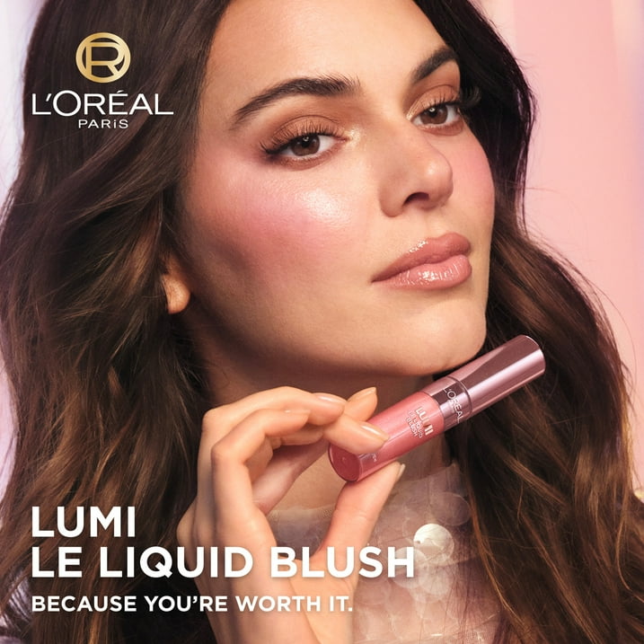L'Oreal Paris Lumi Le Liquid Blush, Intense Liquid Pigments, Dewy Rich Coral, 0.33 fl oz