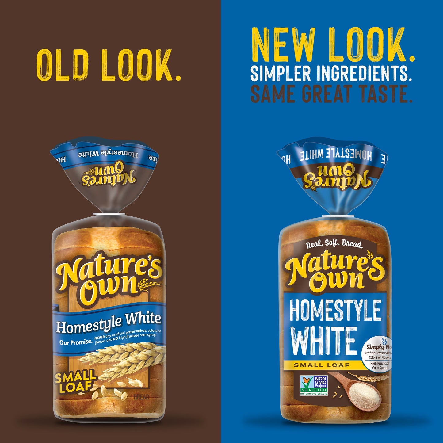 Nature's Own Homestyle White, Non-GMO Small Loaf Bread, Sandwich Bread, 12 oz Loaf