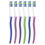 Oral-B Toothbrush, Toothbrush Pack, Advanced Clean Toothbrush, Color-Changing Bristles, Soft, 6 Count